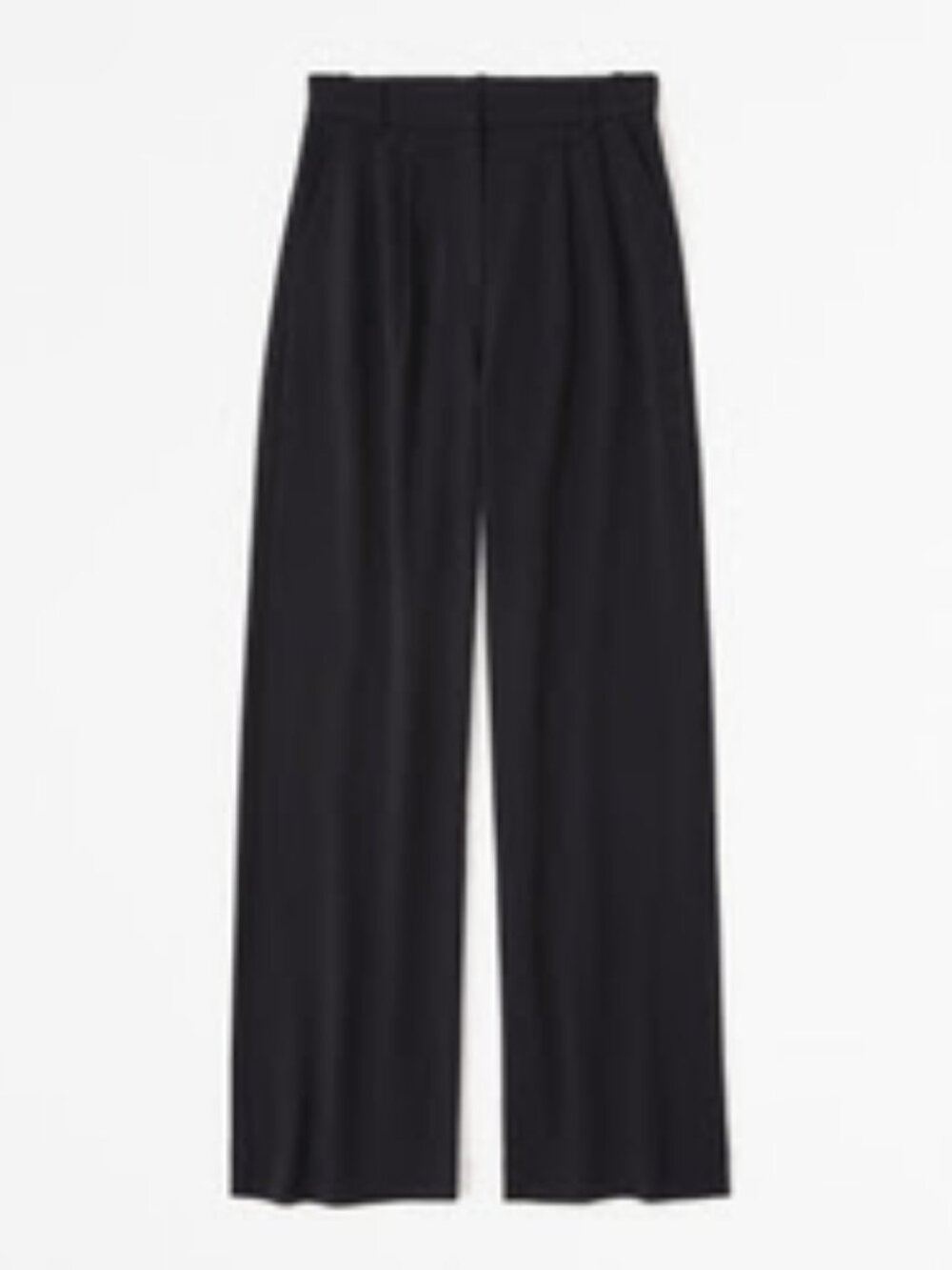 Abercrombie A&F Sloane Tailored Wide Leg Pant Black 26 / 2R
